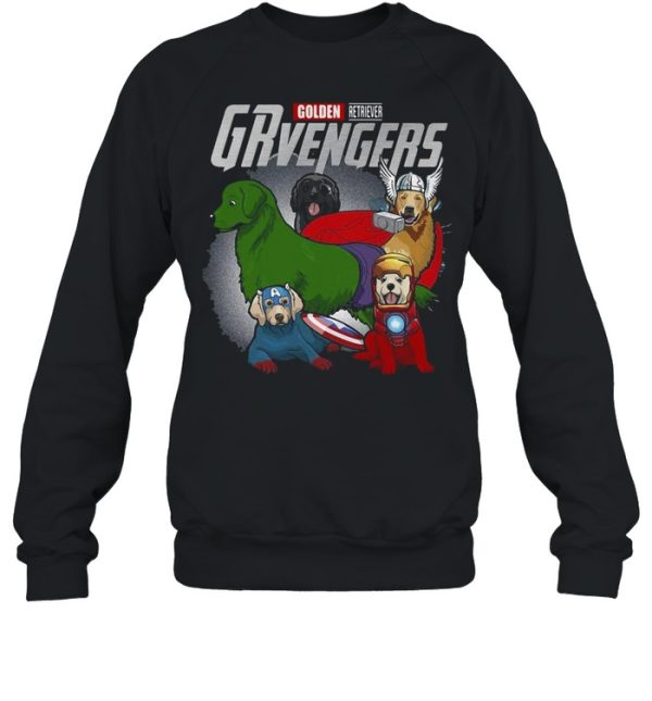 Marvel Avengers Golden Retriever Avengers T-shirt