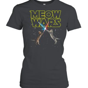 Meow Wars Space Cat Laser Cat T-Shirt