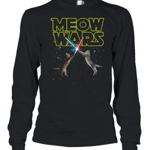 Meow Wars Space Cat Laser Cat T Shirt 3