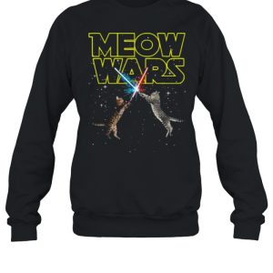 Meow Wars Space Cat Laser Cat T Shirt 4