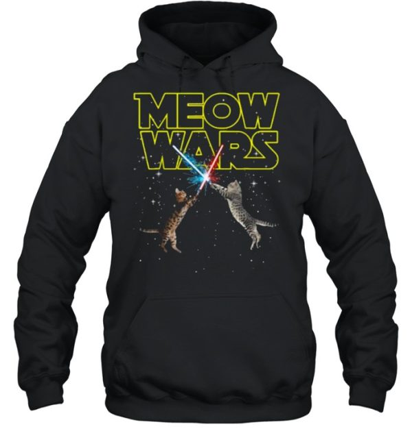 Meow Wars Space Cat Laser Cat T-Shirt