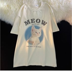 Meow Watch Out Adorable Cat Streetwear