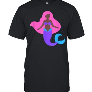 Mermaid For Girls Black Mermaid shirt