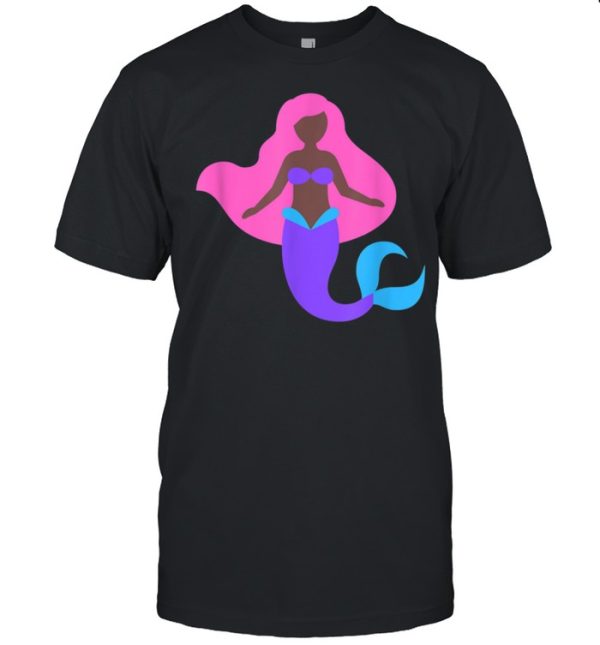 Mermaid For Girls Black Mermaid shirt