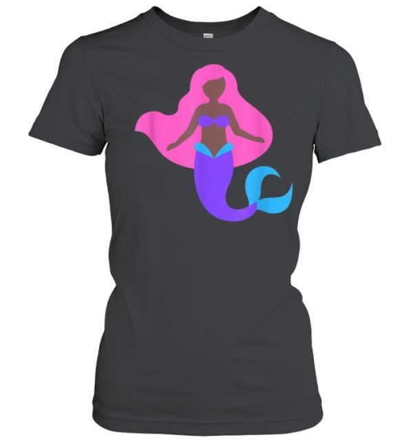 Mermaid For Girls Black Mermaid shirt