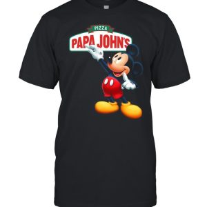 Mickey Mouse Pizza Papa John’s Shirt