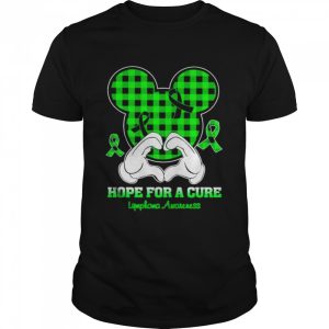 Mickey mouse Hope for a Cure Lymphoma Awareness shirt 1