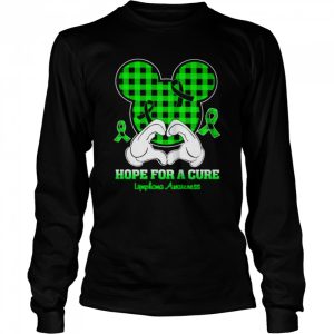 Mickey mouse Hope for a Cure Lymphoma Awareness shirt 3