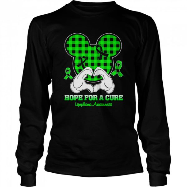 Mickey mouse Hope for a Cure Lymphoma Awareness shirt