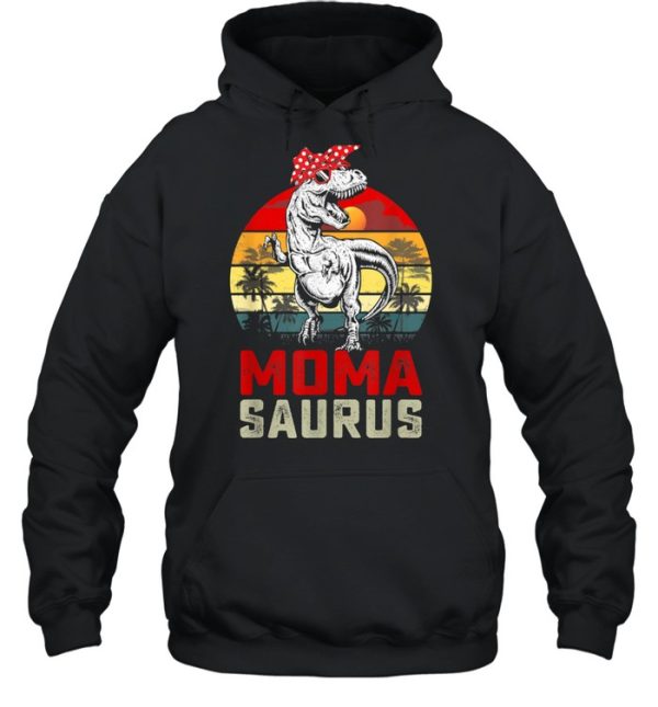 Momasaurus T Rex Dinosaur Moma Saurus Mothers Day Shirt