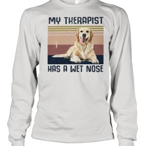 My Therapist Has A Wet Nose Golden Dog Vintage shirt 3