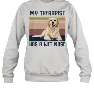 My Therapist Has A Wet Nose Golden Dog Vintage shirt 4