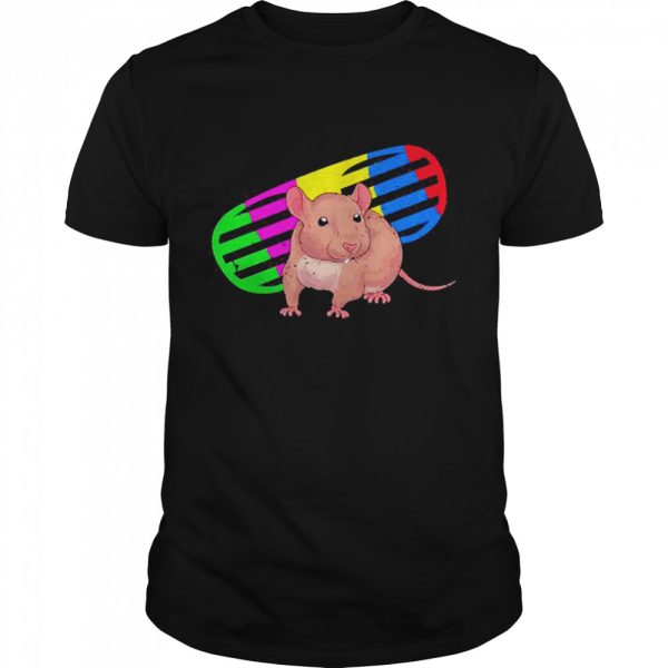 Nagetier Haustier Tierliebhaber Bunte Sonnenbrille Ratte Shirt