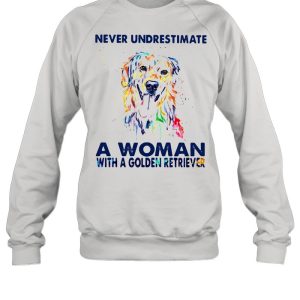 Never Underestimate A Woman With A Golden Retriever shirt 3