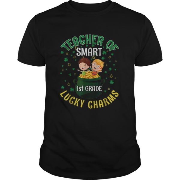 Nice Lucky Charms St Patricks Day 1st Grade Teacher shirt