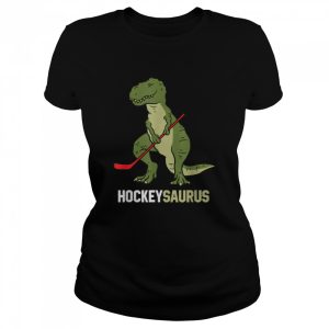 Niedlicher Dinosaurier Eishockey Dinosaurier Hockeysaurus Shirt 2