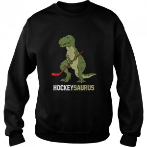 Niedlicher Dinosaurier Eishockey Dinosaurier Hockeysaurus Shirt 4