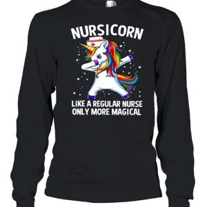 Nursicorn Unicorn Dabbing Like A Regular Nurse Only More Magical shirt 3