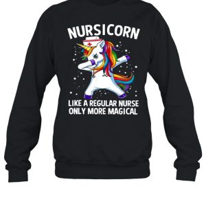 Nursicorn Unicorn Dabbing Like A Regular Nurse Only More Magical shirt 4