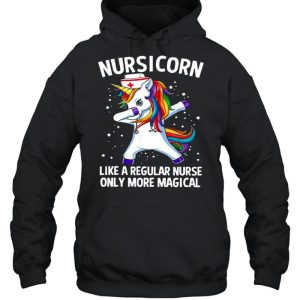 Nursicorn Unicorn Dabbing Like A Regular Nurse Only More Magical shirt 5