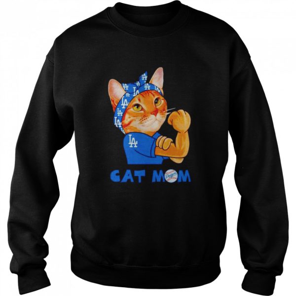 Official los Angeles Dodgers strong cat Mom shirt