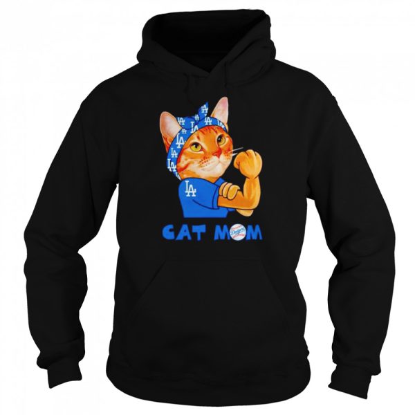 Official los Angeles Dodgers strong cat Mom shirt