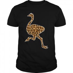 Ostrich Lover Pet Animal Print Leopard Girls Women Kids T Shirt 1