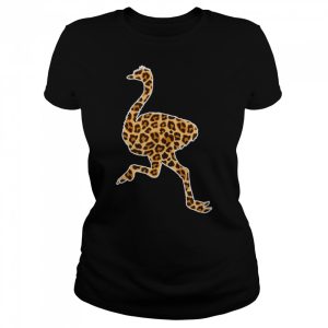 Ostrich Lover Pet Animal Print Leopard Girls Women Kids T-Shirt