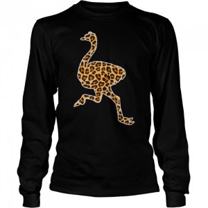 Ostrich Lover Pet Animal Print Leopard Girls Women Kids T Shirt 3