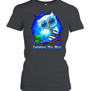 Owl THin Blue Line embrace the blue shirt 2