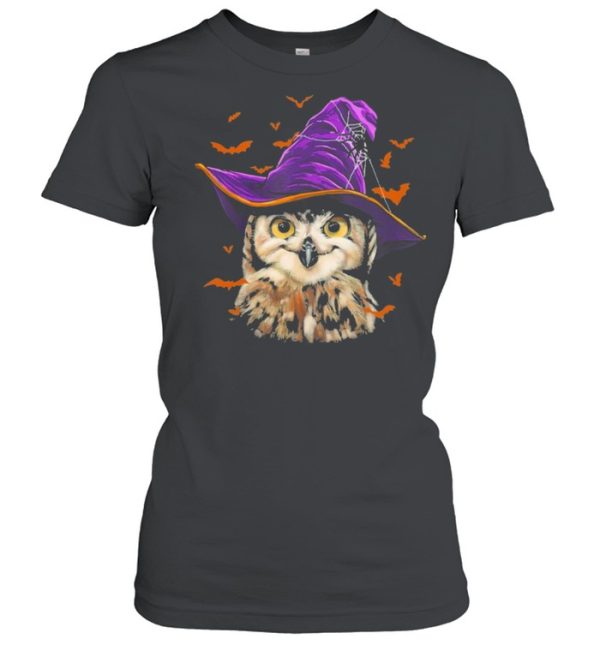 Owl Wearing Magic Halloween Hat shirt