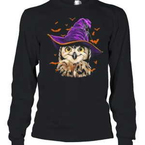 Owl Wearing Magic Halloween Hat shirt 3