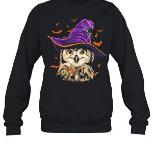 Owl Wearing Magic Halloween Hat shirt 4