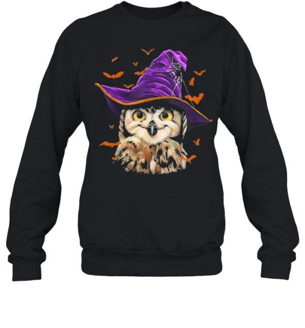 Owl Wearing Magic Halloween Hat shirt