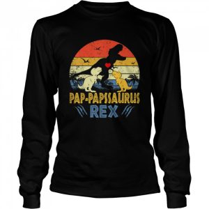 Pap Paps Saurus T Rex Dinosaur Pap Paps 2 kids Family T Shirt 3