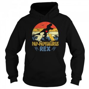 Pap Paps Saurus T Rex Dinosaur Pap Paps 2 kids Family T Shirt 5