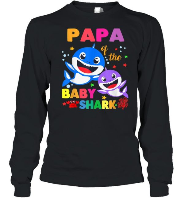 Papa Of The Baby Shark Birthday Papa Shark shirt