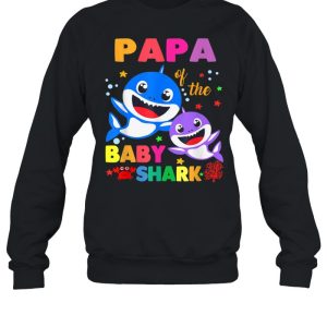 Papa Of The Baby Shark Birthday Papa Shark shirt 4