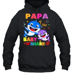 Papa Of The Baby Shark Birthday Papa Shark shirt 5