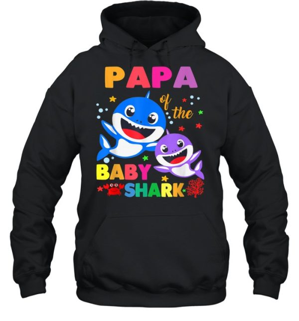 Papa Of The Baby Shark Birthday Papa Shark shirt