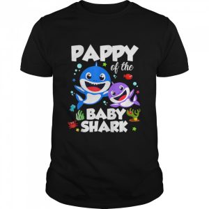 Pappy Of The Baby Shark Birthday Pappy Shark Shirt 1