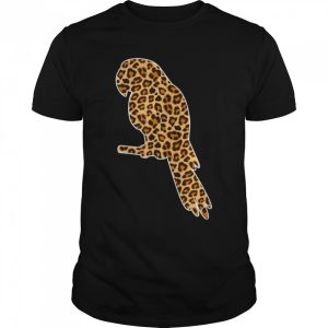 Parrot Lover Pet Animal Print Leopard For Girls Women Kids T-Shirt