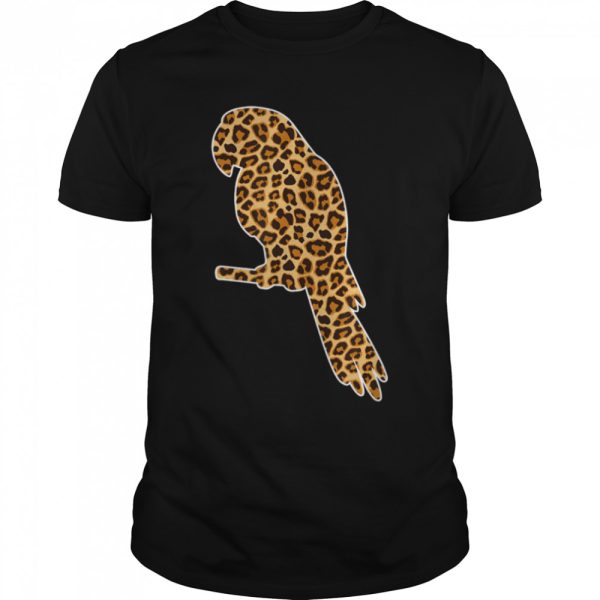 Parrot Lover Pet Animal Print Leopard For Girls Women Kids T-Shirt