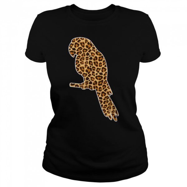 Parrot Lover Pet Animal Print Leopard For Girls Women Kids T-Shirt