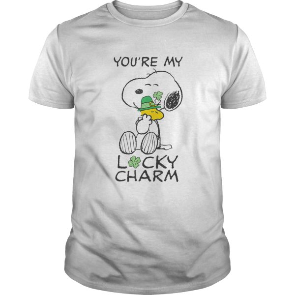 Peanuts St Patricks Snoopy Lucky Charm Clover shirt