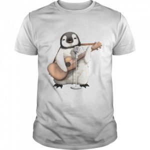 Penguin Singing Guitar Player Musician Music Guitarist Cute Shirt 1