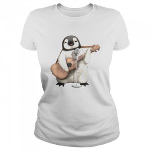 Penguin Singing Guitar Player Musician Music Guitarist Cute Shirt 2