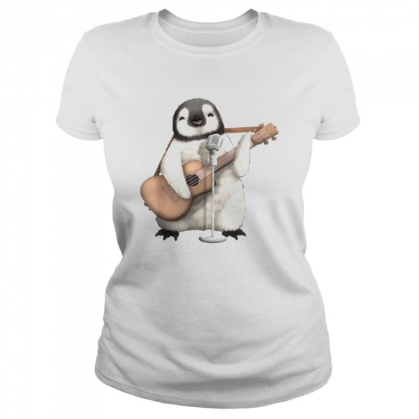 Penguin Singing Guitar Player Musician Music Guitarist Cute Shirt