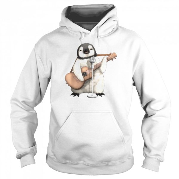 Penguin Singing Guitar Player Musician Music Guitarist Cute Shirt