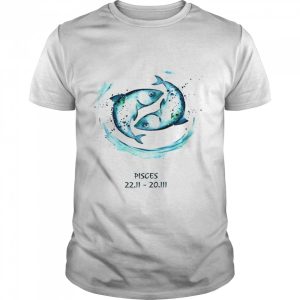 Pisces Zodiac February March Birthday, Watercolour Shirt